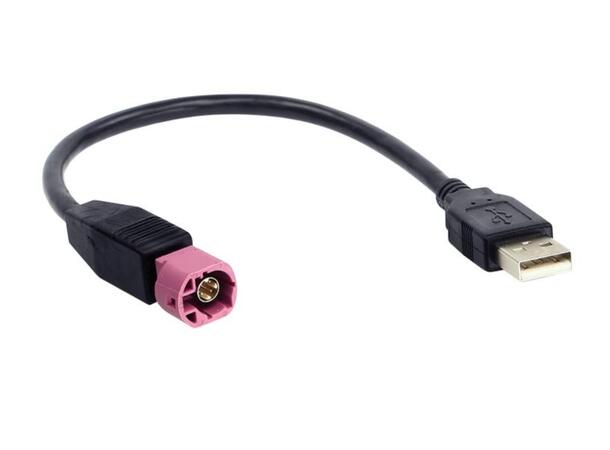 USB kabelovergang til Mercedes beholder original USB ing. i bilen 
